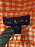 Ralph Lauren 100% Cotton Checkered-gingham Orange Long Sleeve Button-Down Shirt Size 5 - photo 3