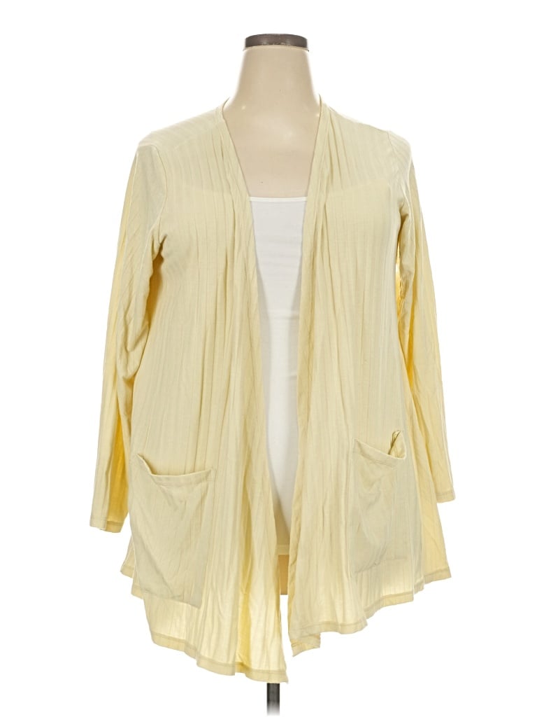Pre-owned Lularoe Cardigan Sweater In Yellow