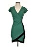 Almost Famous Color Block Green Cocktail Dress Size S - photo 1