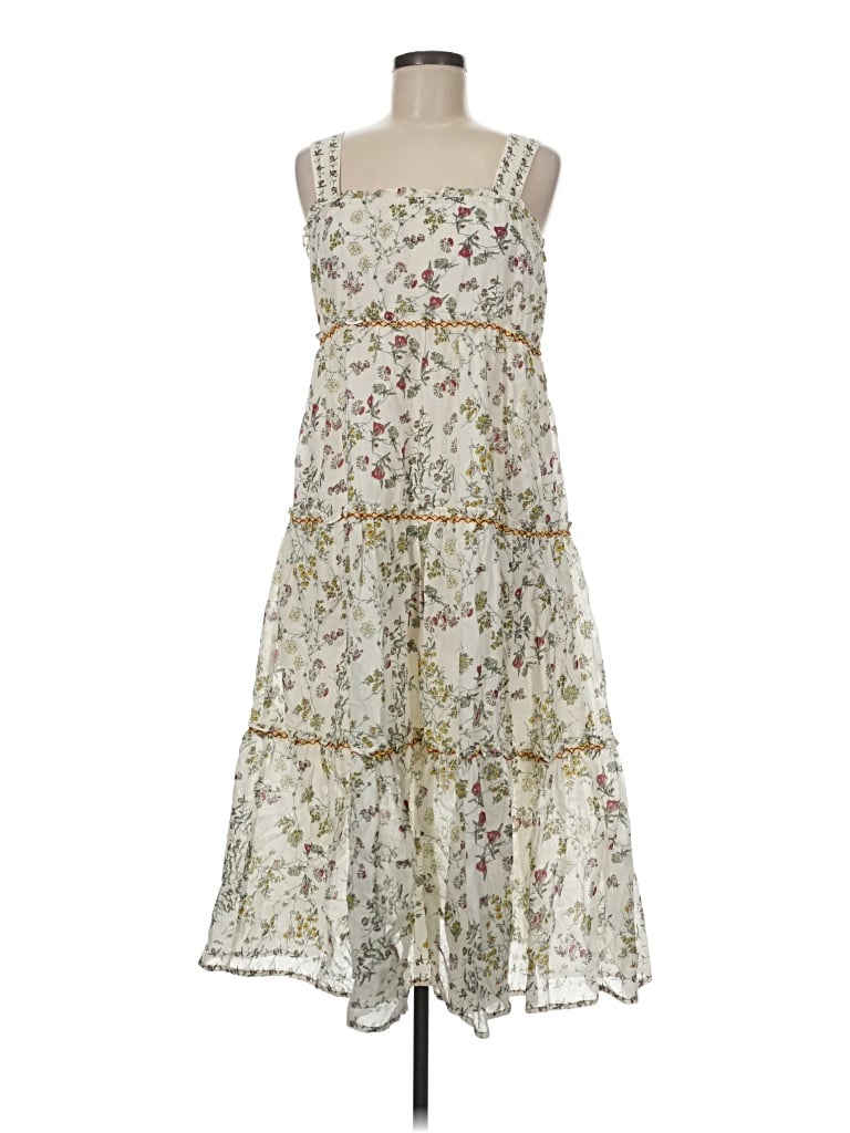 Pre-owned Max Studio Casual Dress In Ivory