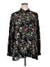 J.Jill 100% Rayon Floral Black Long Sleeve Blouse Size XL - photo 1