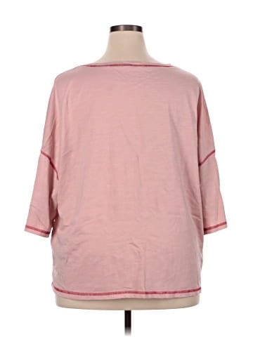 Shein Curve 3/4 Sleeve T-Shirt (view 2)
