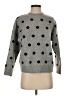 Chelsea & Theodore Polka Dots Gray Pullover Sweater Size S - photo 1