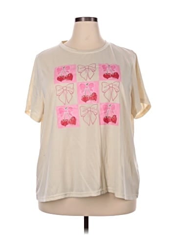 Shein Curve Short Sleeve T-Shirt (view 1)