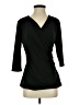 Larry Levine Black 3/4 Sleeve Top Size S - photo 1