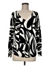 Chico's Black Long Sleeve Blouse Size Med (1) - photo 1