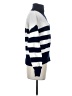 Lou & Grey Stripes Blue Pullover Sweater Size S - photo 4