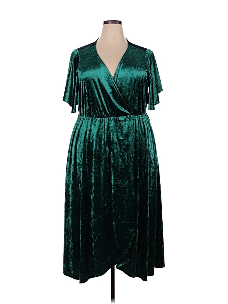 Pre-owned Torrid Cocktail Dress In Teal