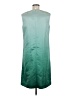 Escada 100% Polyester Color Block Teal Cocktail Dress Size EU 40 / US 10 - photo 2