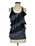 Eyelash Couture Gray Sleeveless Top Size S - photo 1