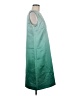 Escada 100% Polyester Color Block Teal Cocktail Dress Size EU 40 / US 10 - photo 4