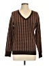 Worthington Houndstooth Brown Pullover Sweater Size L - photo 1