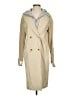 Missguided 100% Cotton Tan Trenchcoat Size 4 - photo 1