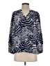 Lilly Pulitzer 100% Silk Blue Long Sleeve Silk Top Size S - photo 1