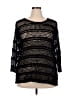 Falls Creek Black 3/4 Sleeve Top Size XXL - photo 1