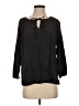 Levi's 100% Silk Black 3/4 Sleeve Silk Top Size S - photo 1