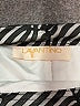 Lavantino 100% Polyester Houndstooth Silver Formal Skirt Size 10 - photo 4