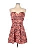 Miss Chievous Hearts Orange Cocktail Dress Size L - photo 1
