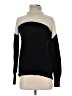 Theory 100% Cashmere Color Block Black Cashmere Pullover Sweater Size S - photo 1