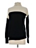 Theory 100% Cashmere Color Block Black Cashmere Pullover Sweater Size S - photo 2
