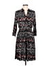 Robert Louis Print Black Casual Dress Size M - photo 1
