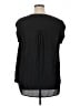 DR2 100% Polyester Black Short Sleeve Blouse Size 1X - photo 2
