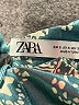 Zara Paisley Teal Cocktail Dress Size S - photo 7