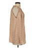 Ann Taylor 100% Polyester Tan Sleeveless Blouse Size S - photo 4