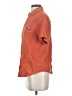 Target 100% Cotton Houndstooth Orange Short Sleeve Button-Down Shirt Size S - photo 5
