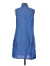 J. McLaughlin Solid Blue Casual Dress Size S - photo 2