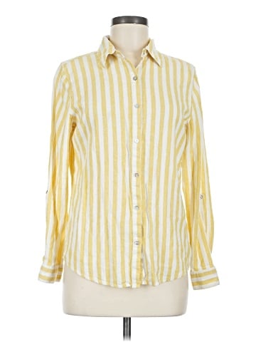 Sigrid Olsen Long Sleeve Button-Down Shirt (view 1)