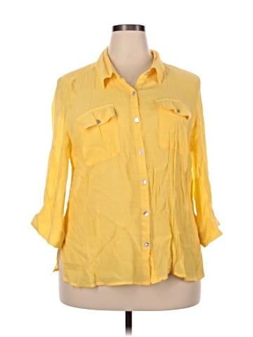Kim Rogers 3/4 Sleeve Button-Down Shirt (view 1)