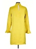 Ann Taylor 100% Polyester Yellow Casual Dress Size 4 - photo 2