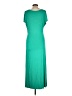Venus Solid Green Casual Dress Size L - photo 2