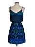 Express Paisley Blue Cocktail Dress Size XS - photo 2