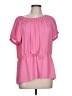 Ann Taylor Pink Short Sleeve Blouse Size L - photo 1