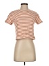 Splendid Stripes Orange Short Sleeve Turtleneck Size XS - photo 1