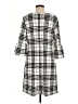 violet b. Plaid Ivory Casual Dress Size M - photo 2