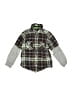 Carter's 100% Cotton Plaid Green Long Sleeve Button-Down Shirt Size 2 - photo 1