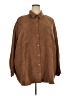 Old Navy 100% Polyester Brown Long Sleeve Blouse Size 4X - photo 1