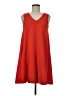 H&M 100% Polyester Solid Red Casual Dress Size 6 - photo 1