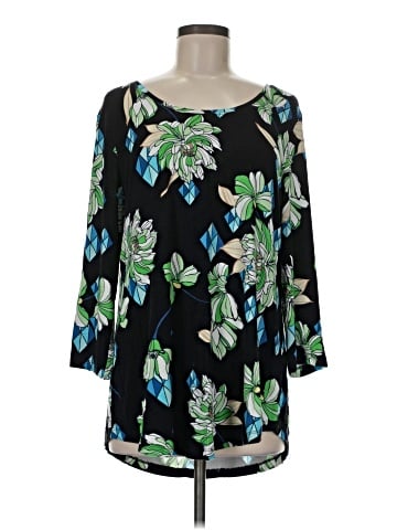 JM Collection 3/4 Sleeve Blouse (view 1)