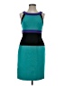 Calvin Klein Color Block Teal Cocktail Dress Size 4 - photo 1