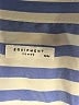 Equipment 100% Silk Stripes Blue Long Sleeve Silk Top Size M - photo 7