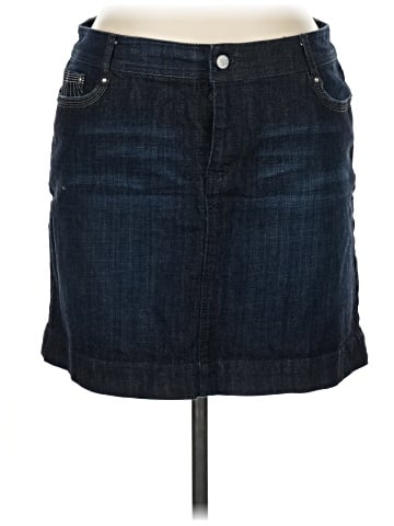 White House Black Market Denim Skirt (view 1)