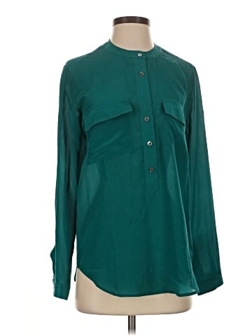 Banana Republic Long Sleeve Silk Top (view 1)