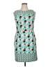 AGB Graphic Green Cocktail Dress Size 14 - photo 1