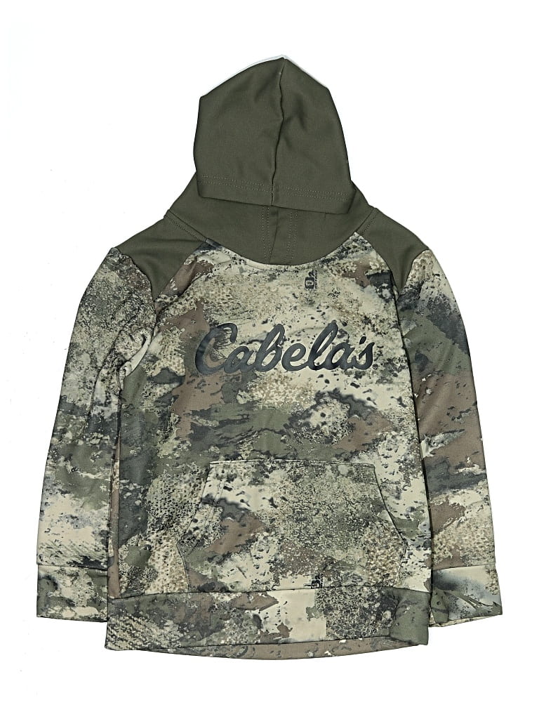 Pre-owned Cabela's Kids' Pullover Hoodie In Green