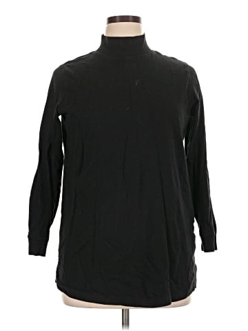 Woman Within Long Sleeve Turtleneck (view 1)
