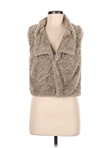 Costa Blanca Faux Fur Vest (view 1)